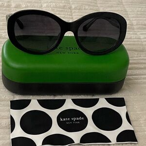 NEW Kate Spade Black Oval Sunglasses